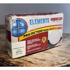 Elements All Climate White Spare Tire Cover 29.75"